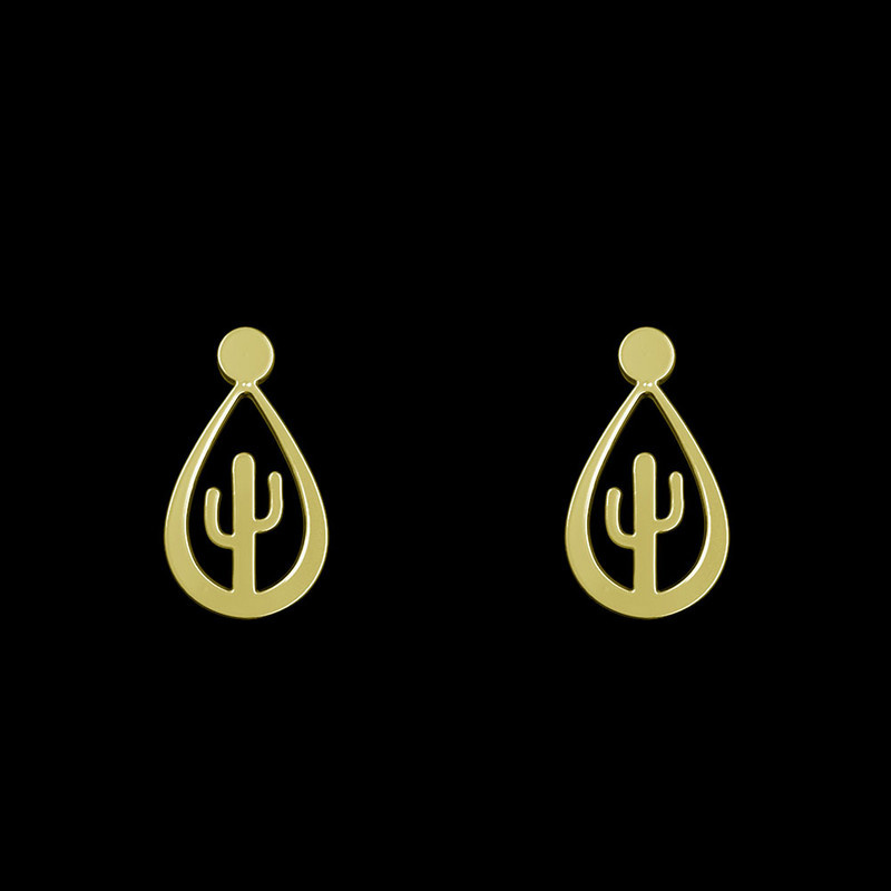 گوشواره طلا 18 عیار زنانه مدوپد مدل کاکتوس کد GA1-14820 گوشواره طلا 18 عیار زنانه مدوپد مدل کاکتوس کد GA1-14820