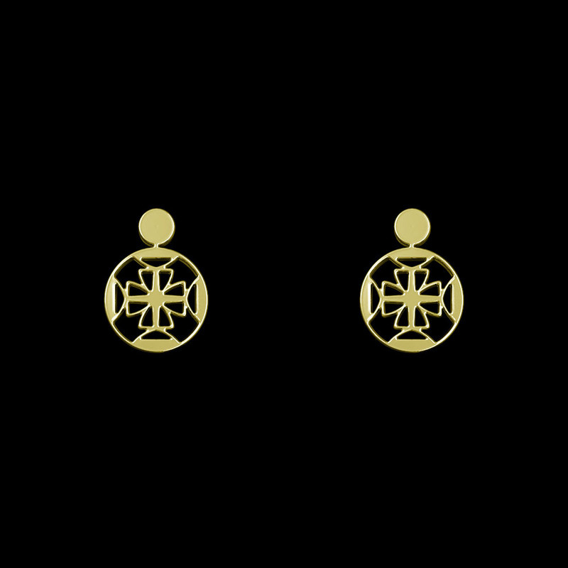 گوشواره طلا 18 عیار زنانه مدوپد مدل هندسی کد GA1-14828 گوشواره طلا 18 عیار زنانه مدوپد مدل هندسی کد GA1-14828