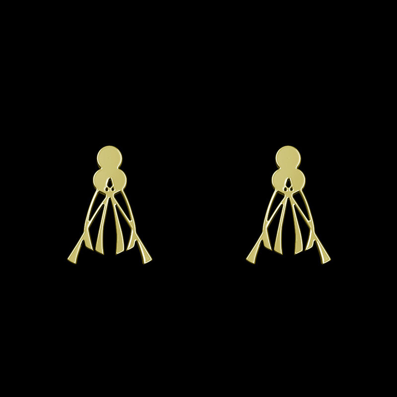 گوشواره طلا 18 عیار زنانه مدوپد مدل هندسی کد GA1-14888 گوشواره طلا 18 عیار زنانه مدوپد مدل هندسی کد GA1-14888