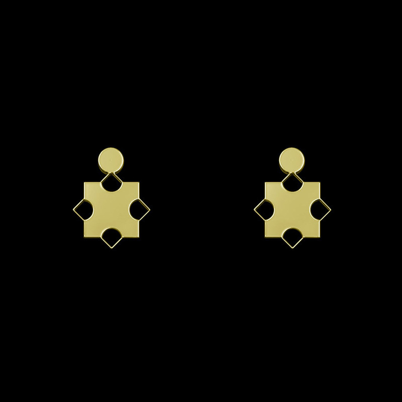 گوشواره طلا 18 عیار زنانه مدوپد مدل هندسی کد GA1-14896 گوشواره طلا 18 عیار زنانه مدوپد مدل هندسی کد GA1-14896