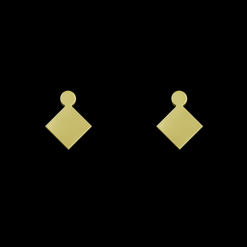 گوشواره طلا 18 عیار زنانه مدوپد مدل لوزی کد GA1-14903 گوشواره طلا 18 عیار زنانه مدوپد مدل لوزی کد GA1-14903