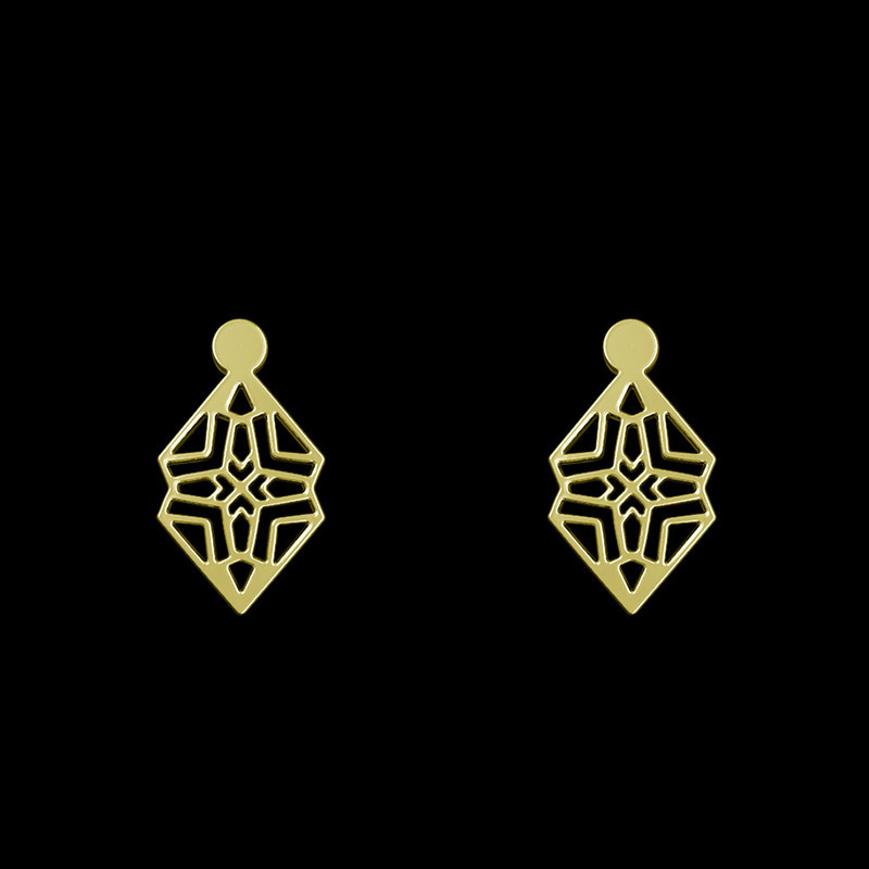 گوشواره طلا 18 عیار زنانه مدوپد مدل هندسی کد GA1-14910 گوشواره طلا 18 عیار زنانه مدوپد مدل هندسی کد GA1-14910