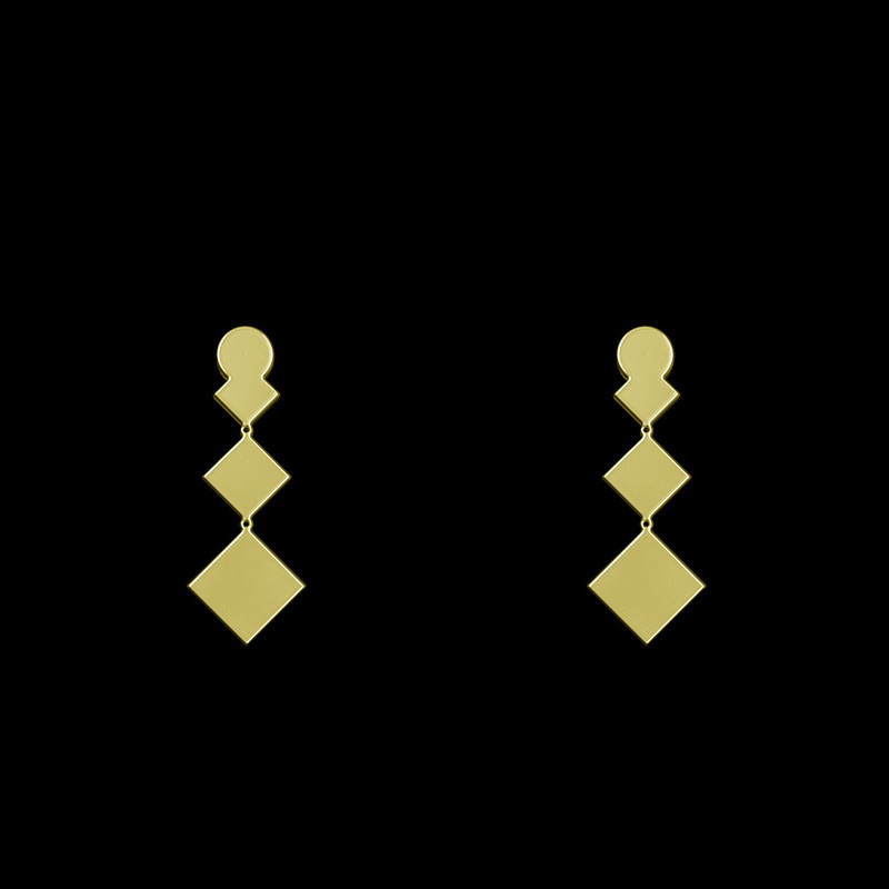 گوشواره طلا 18 عیار زنانه مدوپد مدل هندسی کد GA1-14909 گوشواره طلا 18 عیار زنانه مدوپد مدل هندسی کد GA1-14909