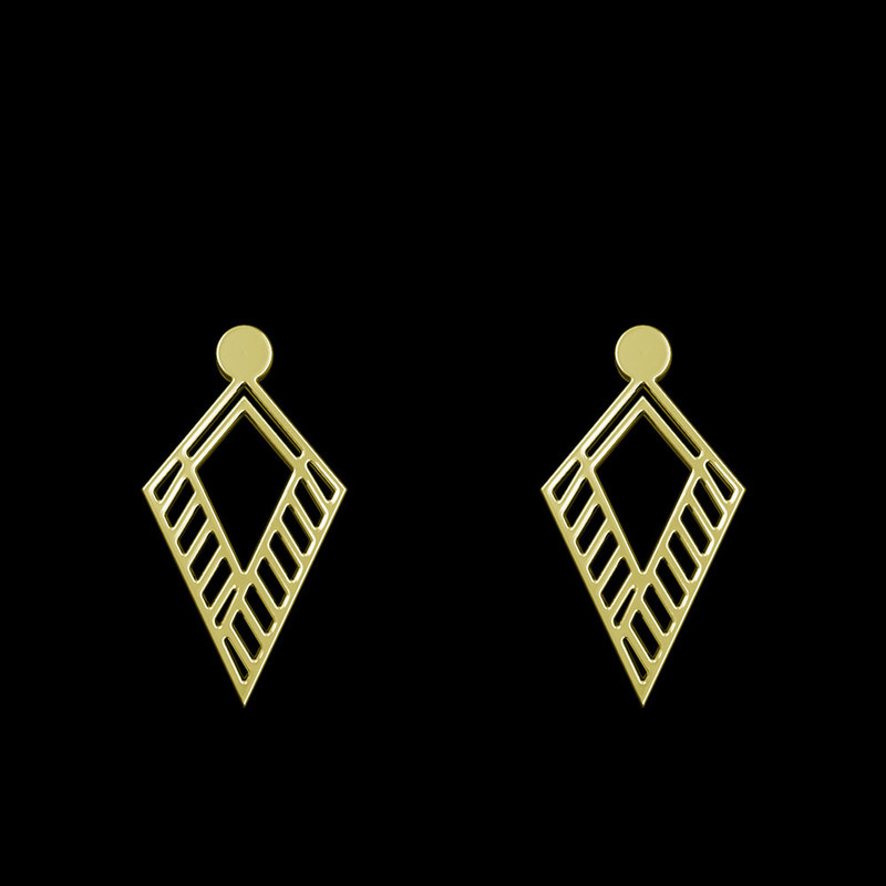 گوشواره طلا 18 عیار زنانه مدوپد مدل هندسی کد GA1-14950 گوشواره طلا 18 عیار زنانه مدوپد مدل هندسی کد GA1-14950