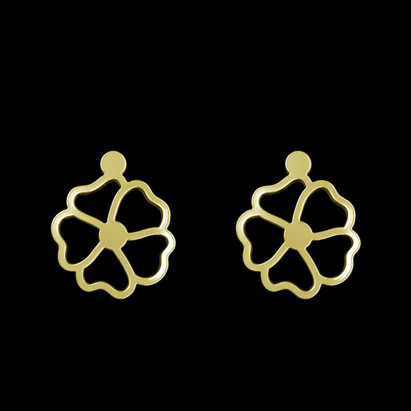 گوشواره طلا 18 عیار زنانه مدوپد مدل گل کد GA1-14953 گوشواره طلا 18 عیار زنانه مدوپد مدل گل کد GA1-14953