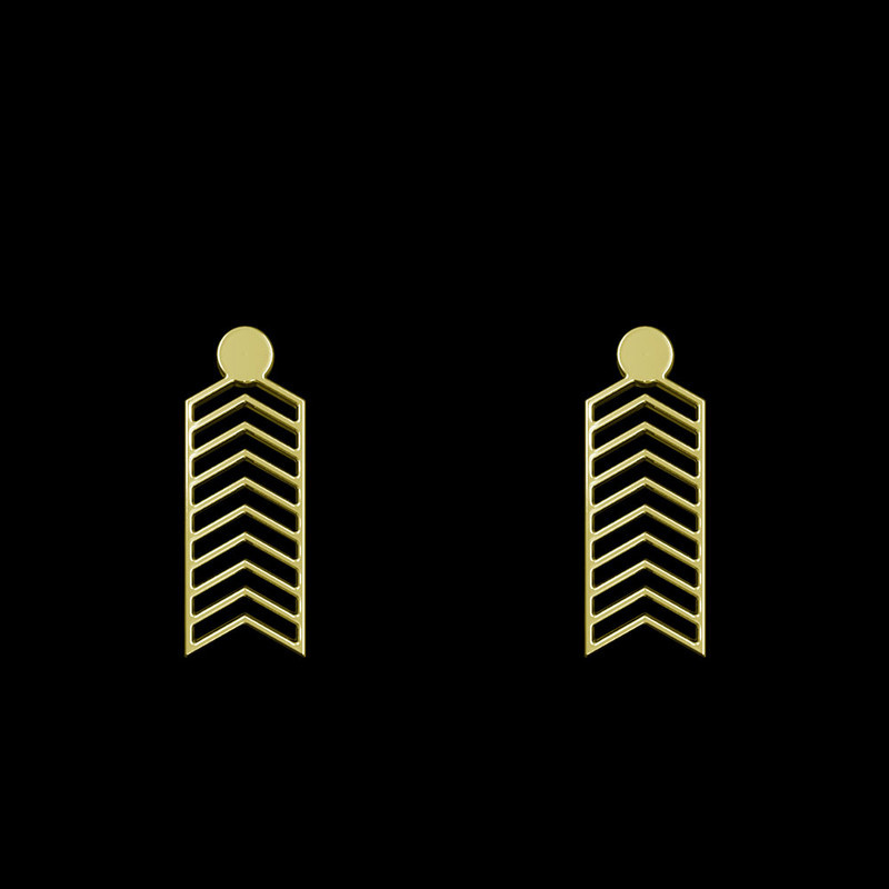 گوشواره طلا 18 عیار زنانه مدوپد مدل هندسی کد GA1-14957 گوشواره طلا 18 عیار زنانه مدوپد مدل هندسی کد GA1-14957