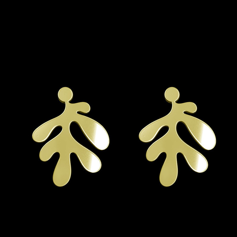 گوشواره طلا 18 عیار زنانه مدوپد مدل برگ کد GA1-14967 گوشواره طلا 18 عیار زنانه مدوپد مدل برگ کد GA1-14967