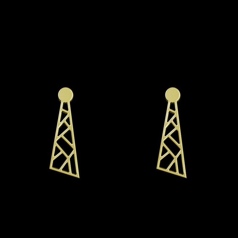 گوشواره طلا 18 عیار زنانه مدوپد مدل هندسی کد GA1-14970 گوشواره طلا 18 عیار زنانه مدوپد مدل هندسی کد GA1-14970