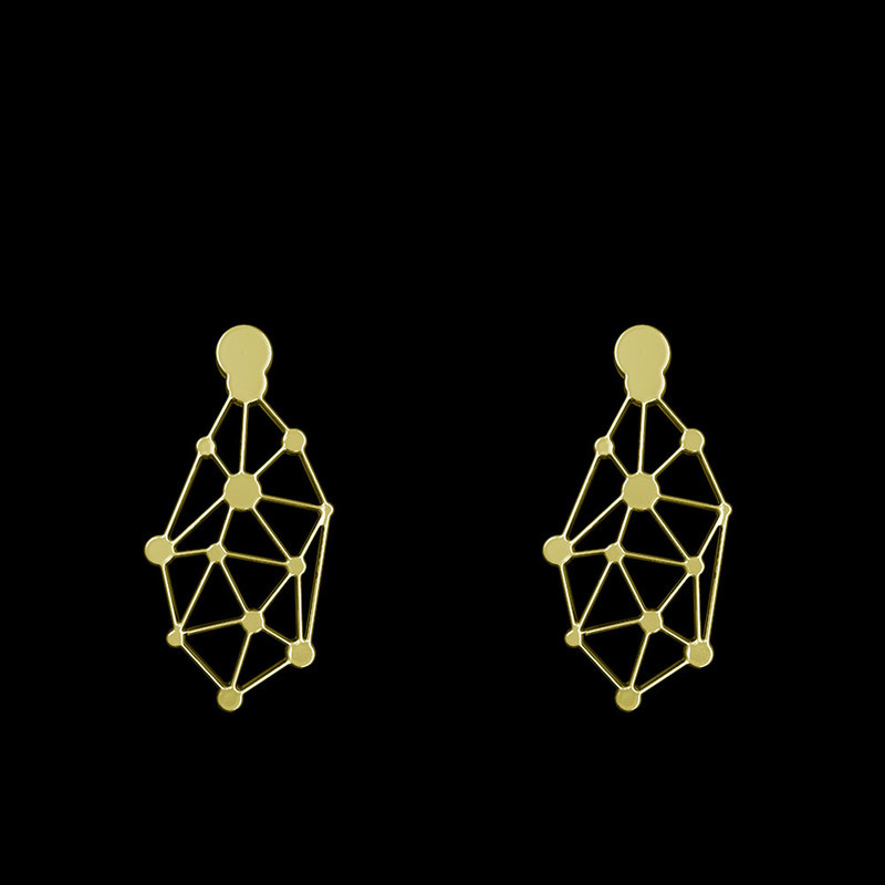 گوشواره طلا 18 عیار زنانه مدوپد مدل هندسی کد GA1-15000 گوشواره طلا 18 عیار زنانه مدوپد مدل هندسی کد GA1-15000