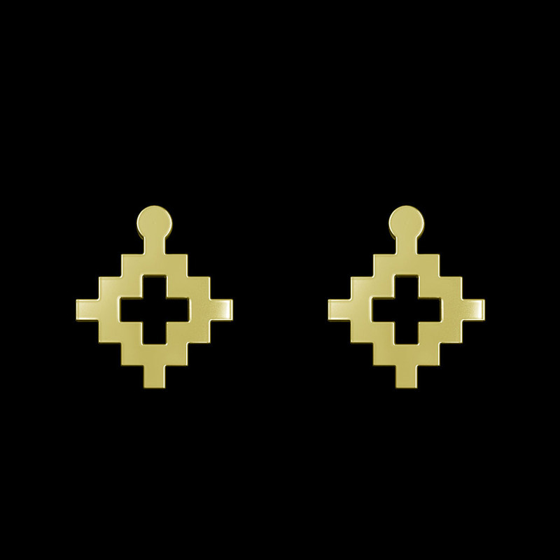 گوشواره طلا 18 عیار زنانه مدوپد مدل هندسی کد GA1-15004 گوشواره طلا 18 عیار زنانه مدوپد مدل هندسی کد GA1-15004