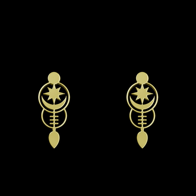 گوشواره طلا 18 عیار زنانه مدوپد مدل ماه کد GA1-15024 گوشواره طلا 18 عیار زنانه مدوپد مدل ماه کد GA1-15024