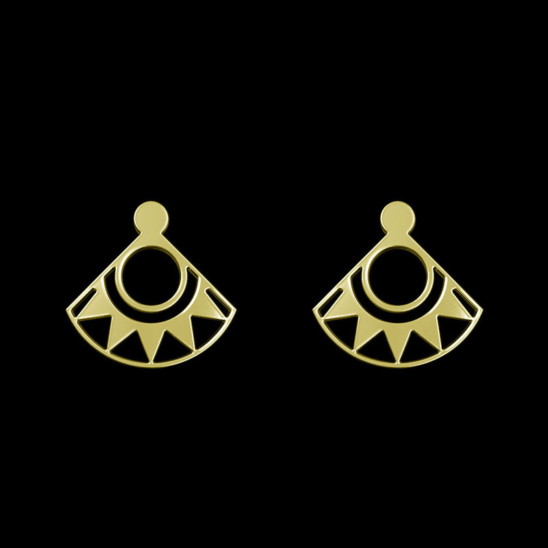 گوشواره طلا 18 عیار زنانه مدوپد مدل هندسی کد GA1-15033 گوشواره طلا 18 عیار زنانه مدوپد مدل هندسی کد GA1-15033