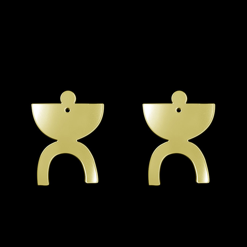 گوشواره طلا 18 عیار زنانه مدوپد مدل هندسی کد GA1-15094 گوشواره طلا 18 عیار زنانه مدوپد مدل هندسی کد GA1-15094