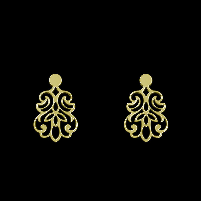 گوشواره طلا 18 عیار زنانه مدوپد مدل هندسی کد GA1-15126 گوشواره طلا 18 عیار زنانه مدوپد مدل هندسی کد GA1-15126