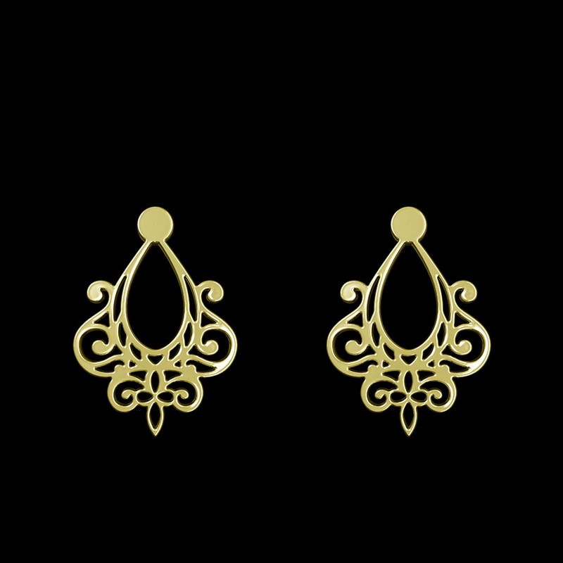 گوشواره طلا 18 عیار زنانه مدوپد مدل هندسی کد GA1-15189 گوشواره طلا 18 عیار زنانه مدوپد مدل هندسی کد GA1-15189