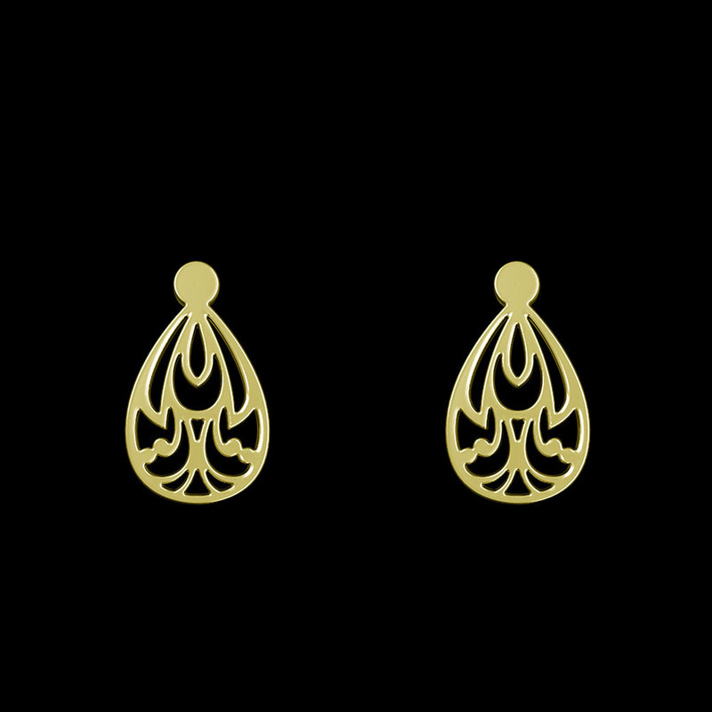 گوشواره طلا 18 عیار زنانه مدوپد مدل هندسی کد GA1-15198 گوشواره طلا 18 عیار زنانه مدوپد مدل هندسی کد GA1-15198