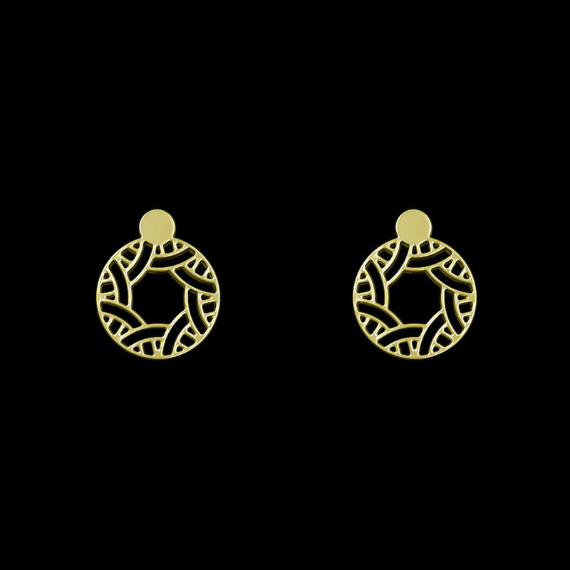 گوشواره طلا 18 عیار زنانه مدوپد مدل هندسی کد GA1-15210 گوشواره طلا 18 عیار زنانه مدوپد مدل هندسی کد GA1-15210