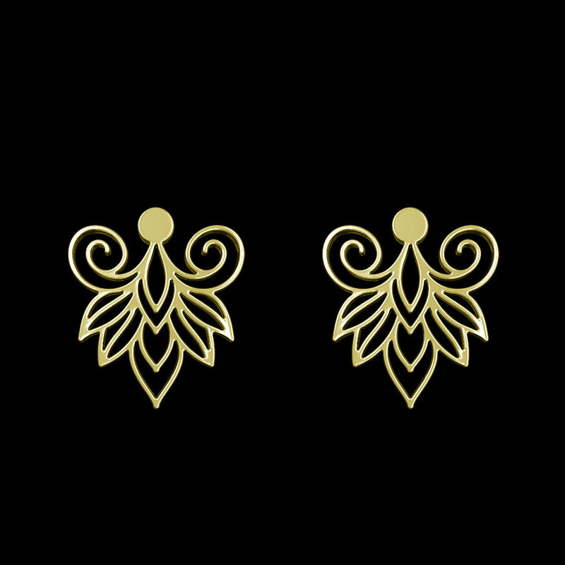 گوشواره طلا 18 عیار زنانه مدوپد مدل هندسی کد GA1-15229 گوشواره طلا 18 عیار زنانه مدوپد مدل هندسی کد GA1-15229