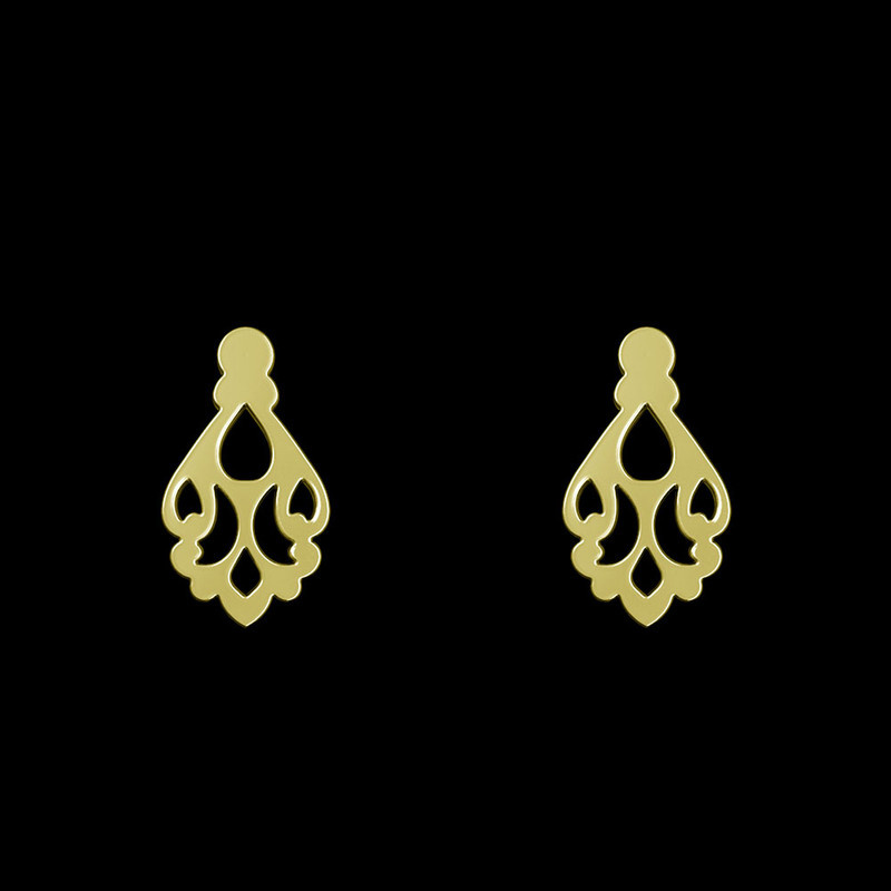 گوشواره طلا 18 عیار زنانه مدوپد مدل اسلیمی کد GA1-15257 گوشواره طلا 18 عیار زنانه مدوپد مدل اسلیمی کد GA1-15257