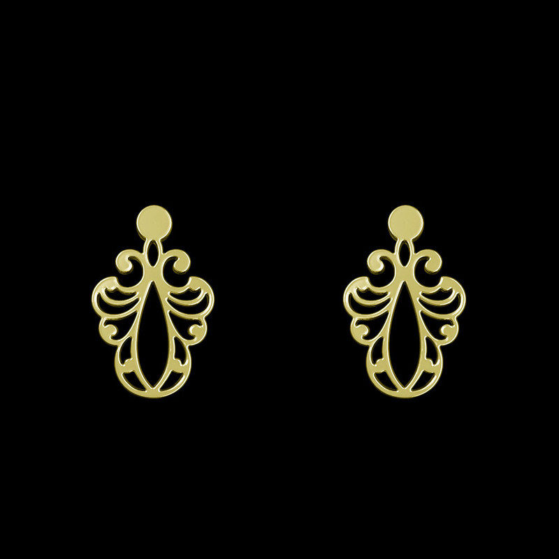 گوشواره طلا 18 عیار زنانه مدوپد مدل اسلیمی کد GA1-15258 گوشواره طلا 18 عیار زنانه مدوپد مدل اسلیمی کد GA1-15258