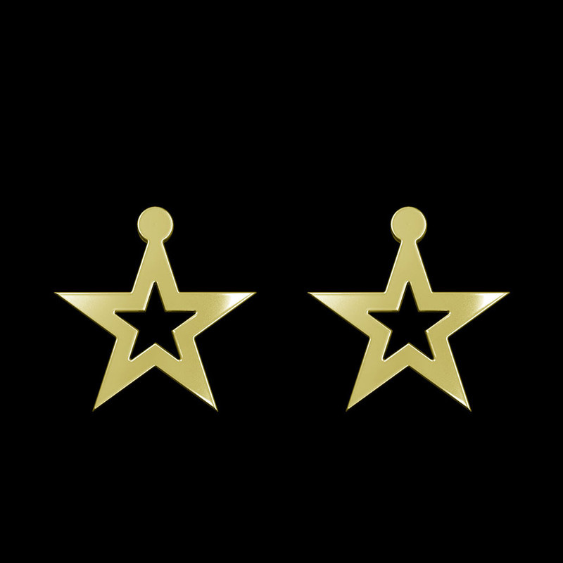 گوشواره طلا 18 عیار زنانه مدوپد مدل ستاره کد GA1-15401 گوشواره طلا 18 عیار زنانه مدوپد مدل ستاره کد GA1-15401