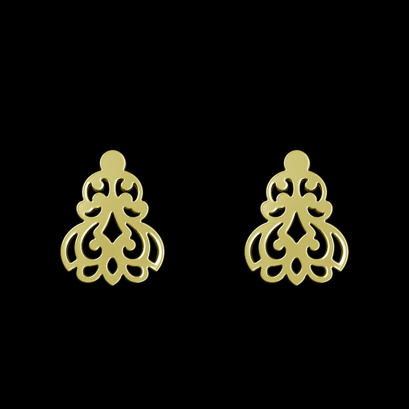 گوشواره طلا 18 عیار زنانه مدوپد مدل اسلیمی کد GA1-15274 گوشواره طلا 18 عیار زنانه مدوپد مدل اسلیمی کد GA1-15274