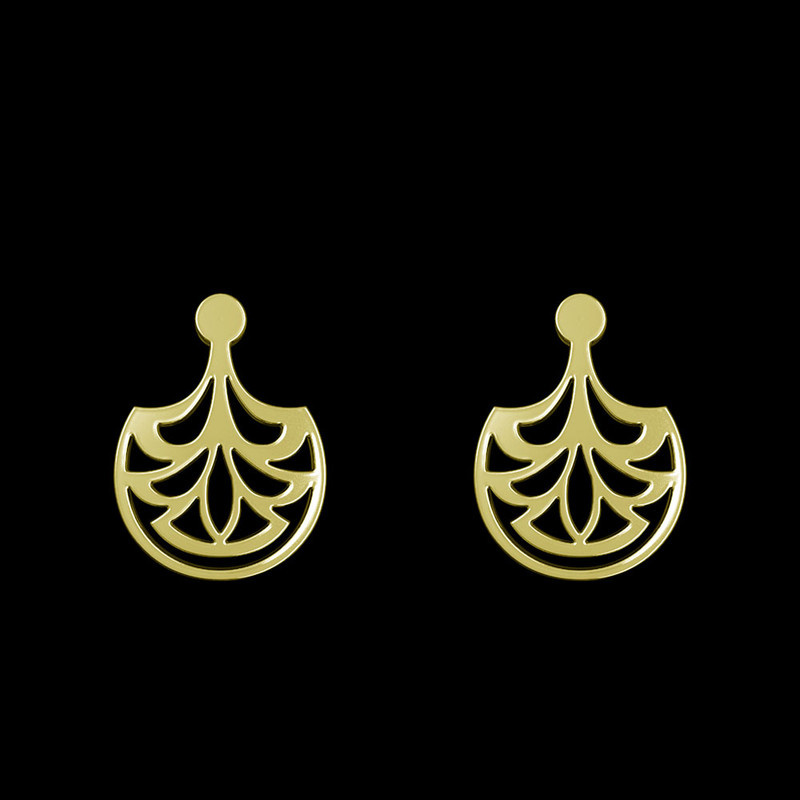 گوشواره طلا 18 عیار زنانه مدوپد مدل اسلیمی کد GA1-15282 گوشواره طلا 18 عیار زنانه مدوپد مدل اسلیمی کد GA1-15282