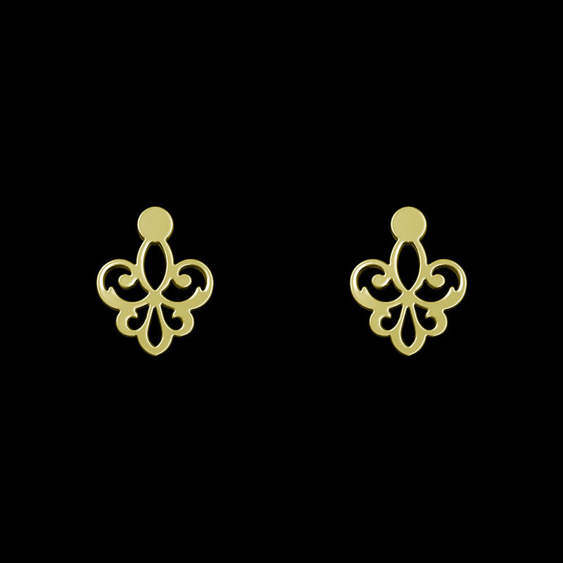 گوشواره طلا 18 عیار زنانه مدوپد مدل اسلیمی کد GA1-15286 گوشواره طلا 18 عیار زنانه مدوپد مدل اسلیمی کد GA1-15286