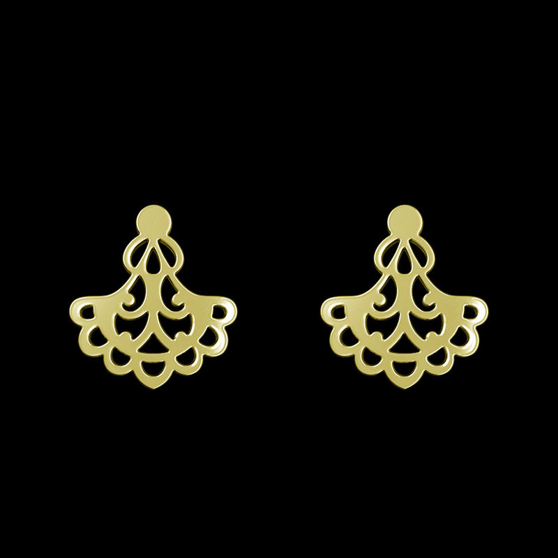 گوشواره طلا 18 عیار زنانه مدوپد مدل اسلیمی کد GA1-15288 گوشواره طلا 18 عیار زنانه مدوپد مدل اسلیمی کد GA1-15288