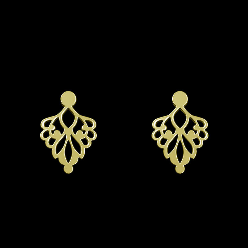 گوشواره طلا 18 عیار زنانه مدوپد مدل اسلیمی کد GA1-15290 گوشواره طلا 18 عیار زنانه مدوپد مدل اسلیمی کد GA1-15290