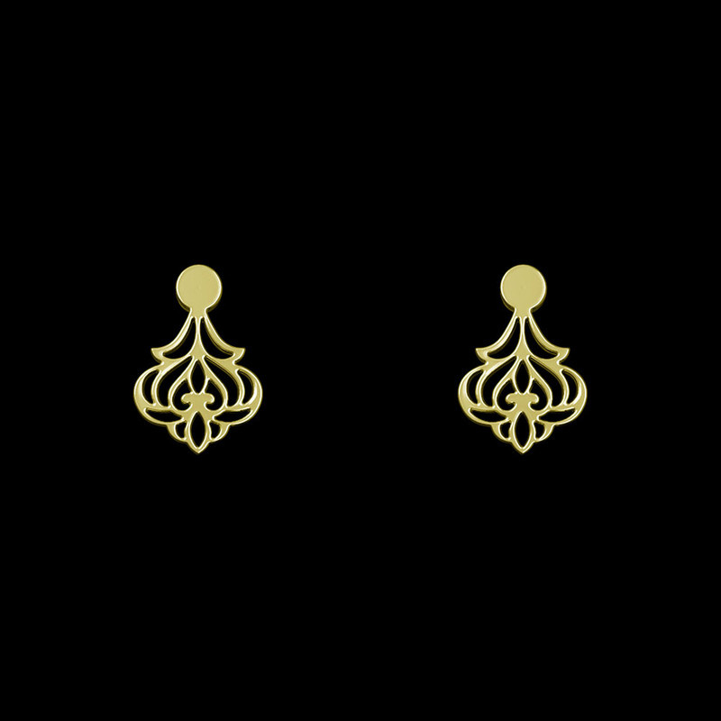 گوشواره طلا 18 عیار زنانه مدوپد مدل اسلیمی کد GA1-15291 گوشواره طلا 18 عیار زنانه مدوپد مدل اسلیمی کد GA1-15291