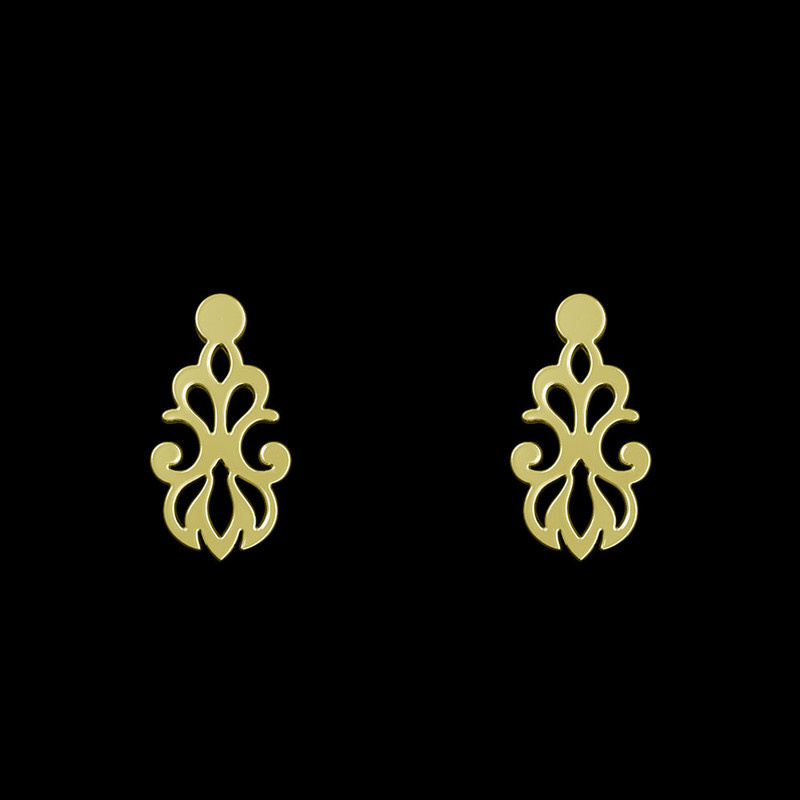 گوشواره طلا 18 عیار زنانه مدوپد مدل اسلیمی کد GA1-15296 گوشواره طلا 18 عیار زنانه مدوپد مدل اسلیمی کد GA1-15296