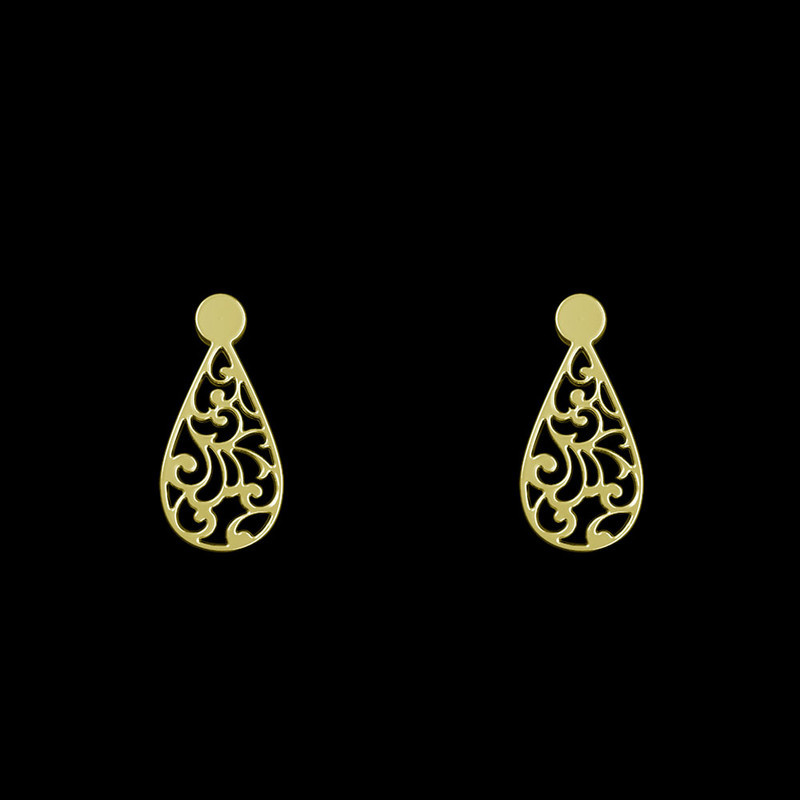 گوشواره طلا 18 عیار زنانه مدوپد مدل اسلیمی کد GA1-15300 گوشواره طلا 18 عیار زنانه مدوپد مدل اسلیمی کد GA1-15300