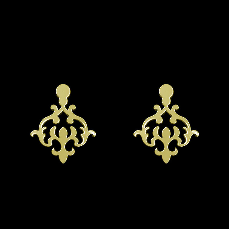 گوشواره طلا 18 عیار زنانه مدوپد مدل اسلیمی کد GA1-15317 گوشواره طلا 18 عیار زنانه مدوپد مدل اسلیمی کد GA1-15317