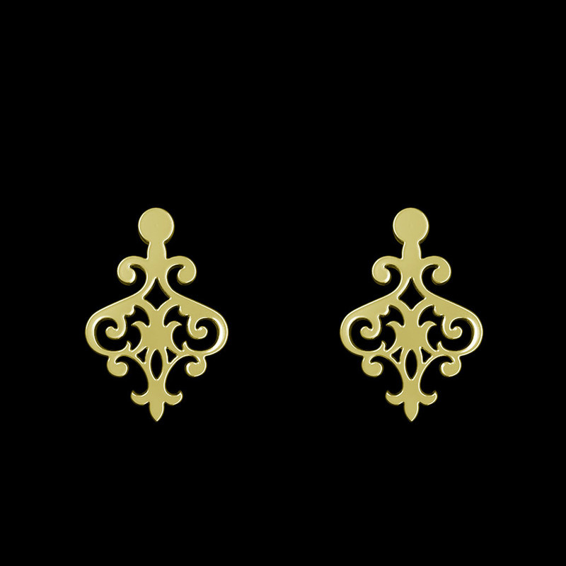 گوشواره طلا 18 عیار زنانه مدوپد مدل اسلیمی کد GA1-15329 گوشواره طلا 18 عیار زنانه مدوپد مدل اسلیمی کد GA1-15329