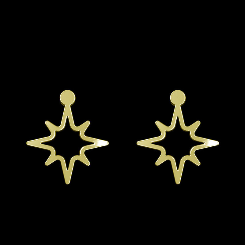 گوشواره طلا 18 عیار زنانه مدوپد مدل ستاره کد GA1-15478 گوشواره طلا 18 عیار زنانه مدوپد مدل ستاره کد GA1-15478