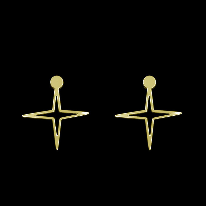 گوشواره طلا 18 عیار زنانه مدوپد مدل ستاره کد GA1-15487 گوشواره طلا 18 عیار زنانه مدوپد مدل ستاره کد GA1-15487