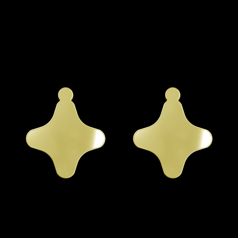 گوشواره طلا 18 عیار زنانه مدوپد مدل ستاره کد GA1-15512