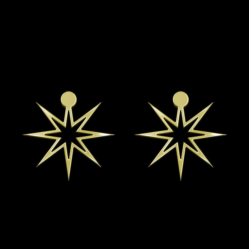 گوشواره طلا 18 عیار زنانه مدوپد مدل ستاره کد GA1-15526 گوشواره طلا 18 عیار زنانه مدوپد مدل ستاره کد GA1-15526