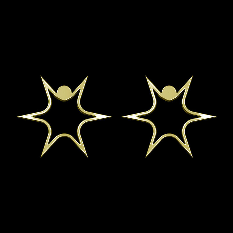 گوشواره طلا 18 عیار زنانه مدوپد مدل ستاره کد GA1-15528 گوشواره طلا 18 عیار زنانه مدوپد مدل ستاره کد GA1-15528