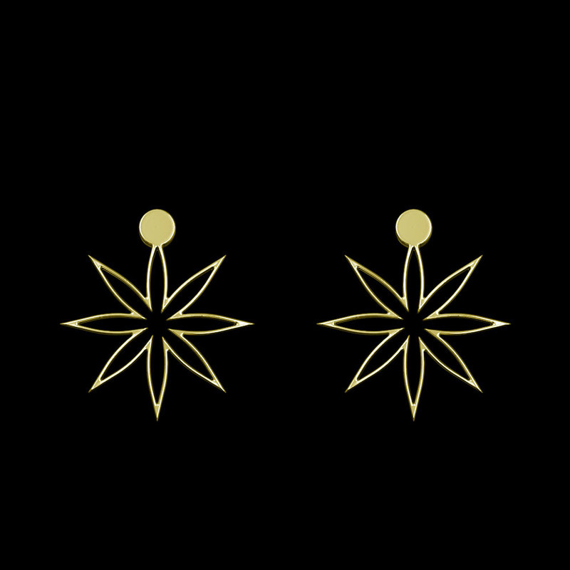 گوشواره طلا 18 عیار زنانه مدوپد مدل ستاره کد GA1-15555 گوشواره طلا 18 عیار زنانه مدوپد مدل ستاره کد GA1-15555