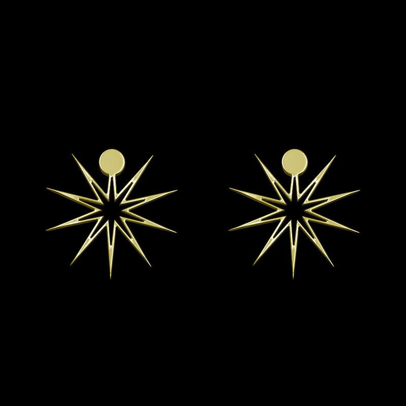 گوشواره طلا 18 عیار زنانه مدوپد مدل ستاره کد GA1-15567 گوشواره طلا 18 عیار زنانه مدوپد مدل ستاره کد GA1-15567