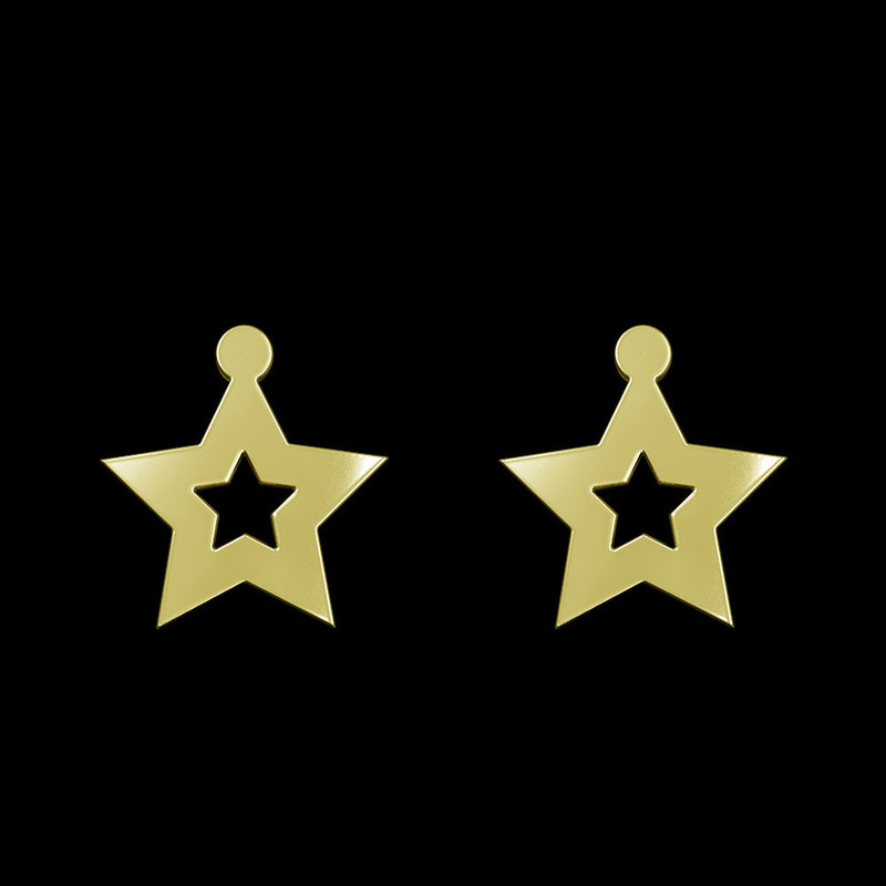 گوشواره طلا 18 عیار زنانه مدوپد مدل ستاره کد GA1-15583 گوشواره طلا 18 عیار زنانه مدوپد مدل ستاره کد GA1-15583