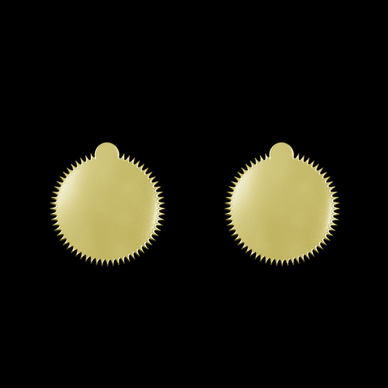 گوشواره طلا 18 عیار زنانه مدوپد مدل ستاره کد GA1-15601