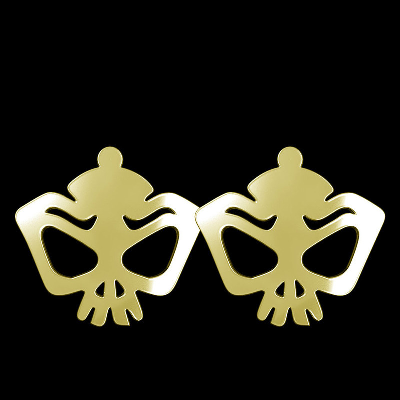 گوشواره طلا 18 عیار زنانه مدوپد مدل جمجمه کد GA1-15675 گوشواره طلا 18 عیار زنانه مدوپد مدل جمجمه کد GA1-15675