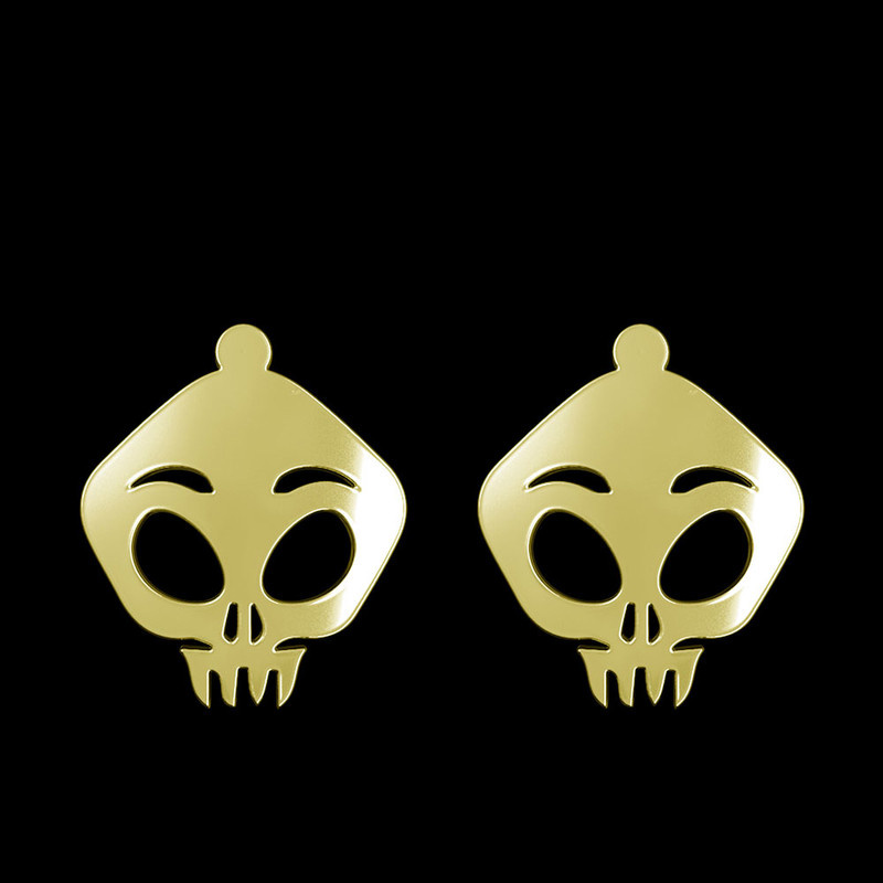 گوشواره طلا 18 عیار زنانه مدوپد مدل جمجمه کد GA1-15677 گوشواره طلا 18 عیار زنانه مدوپد مدل جمجمه کد GA1-15677