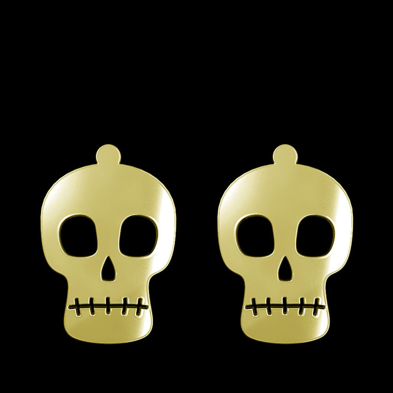 گوشواره طلا 18 عیار زنانه مدوپد مدل جمجمه کد GA1-15701 گوشواره طلا 18 عیار زنانه مدوپد مدل جمجمه کد GA1-15701