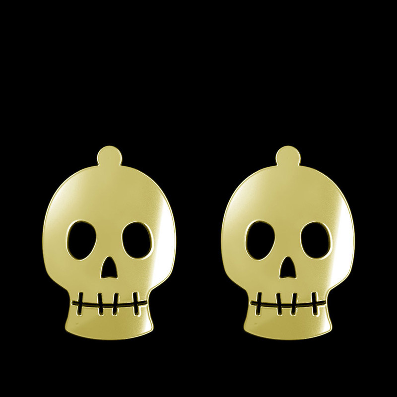 گوشواره طلا 18 عیار زنانه مدوپد مدل جمجمه کد GA1-15705 گوشواره طلا 18 عیار زنانه مدوپد مدل جمجمه کد GA1-15705