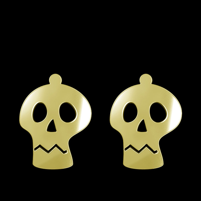 گوشواره طلا 18 عیار زنانه مدوپد مدل جمجمه کد GA1-15706 گوشواره طلا 18 عیار زنانه مدوپد مدل جمجمه کد GA1-15706