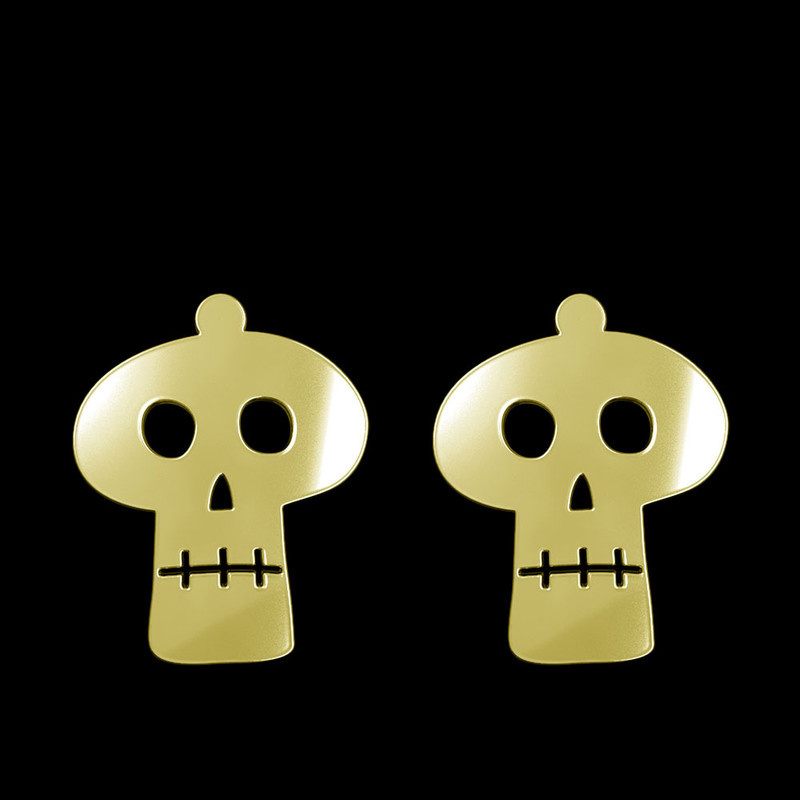 گوشواره طلا 18 عیار زنانه مدوپد مدل جمجمه کد GA1-15708 گوشواره طلا 18 عیار زنانه مدوپد مدل جمجمه کد GA1-15708